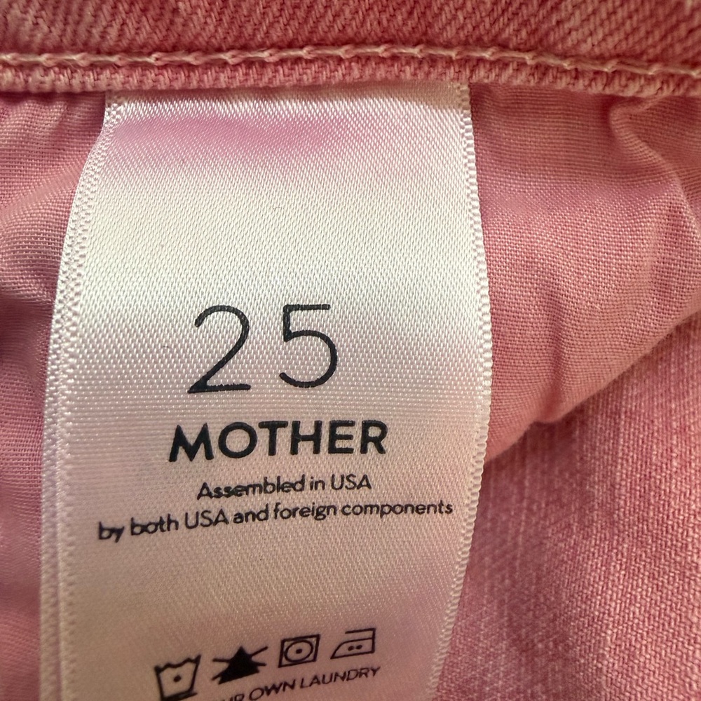 Pink Straight-Leg Jeans Size 24/25 - Picture 5 of 6